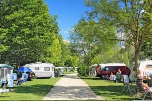 camping at lake park